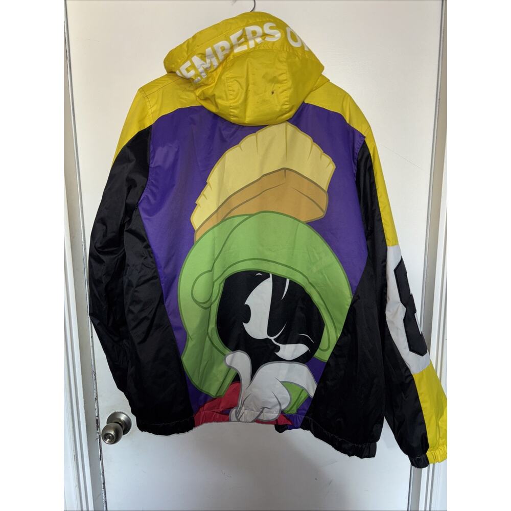 Vtg MEMBERS ONLY Martian Marvin Looney Tunes jacket 8 Men’s XL Hood Pockets